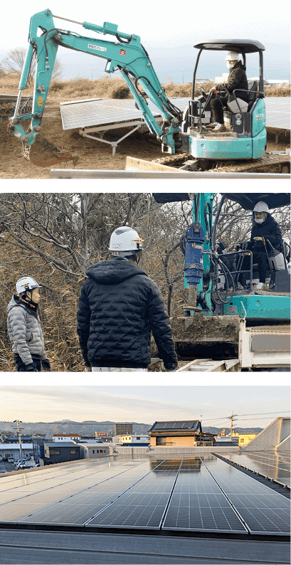 太陽光発電設備工事の仕事について
